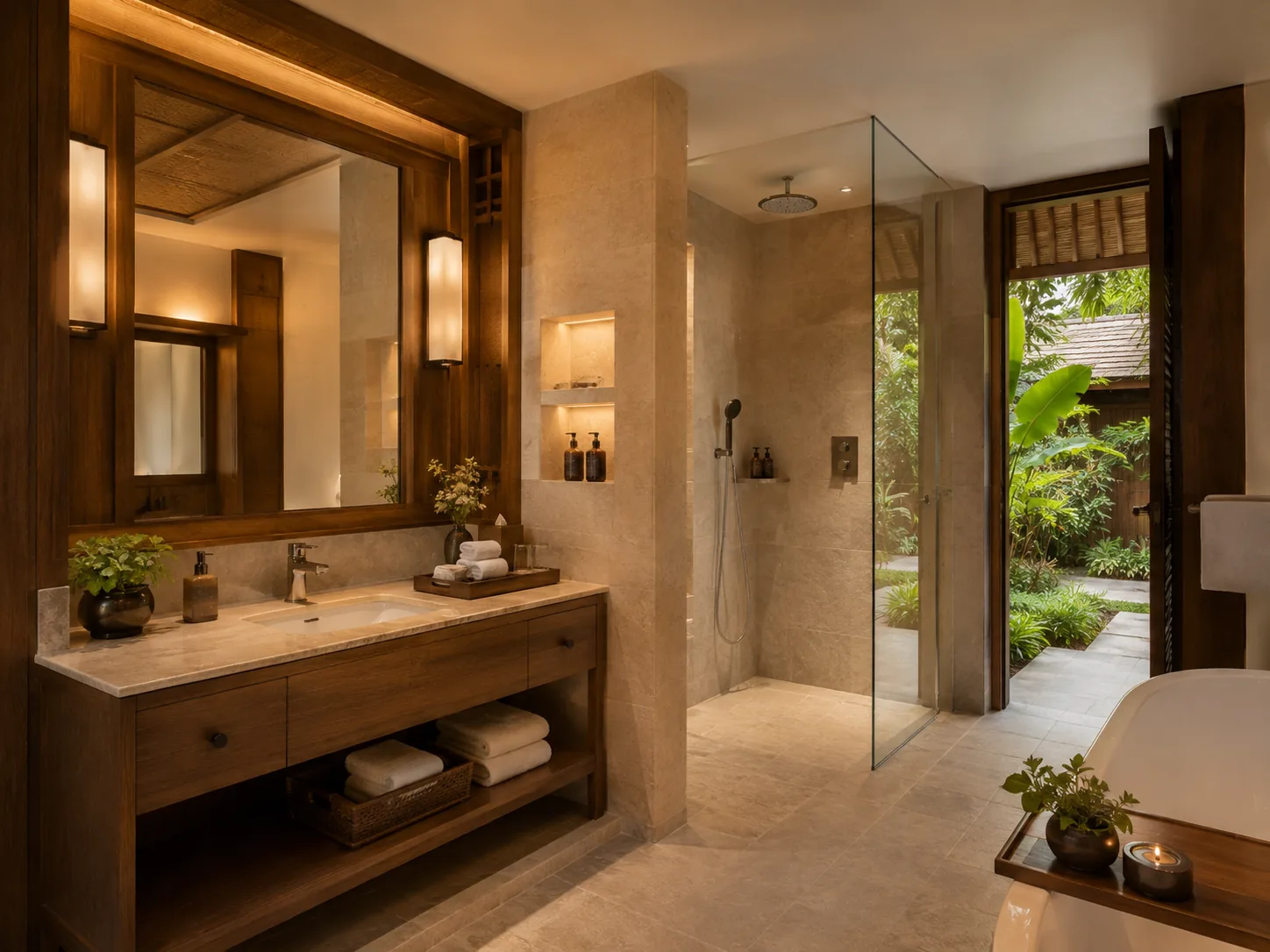 Deluxe Garden Room bathroom