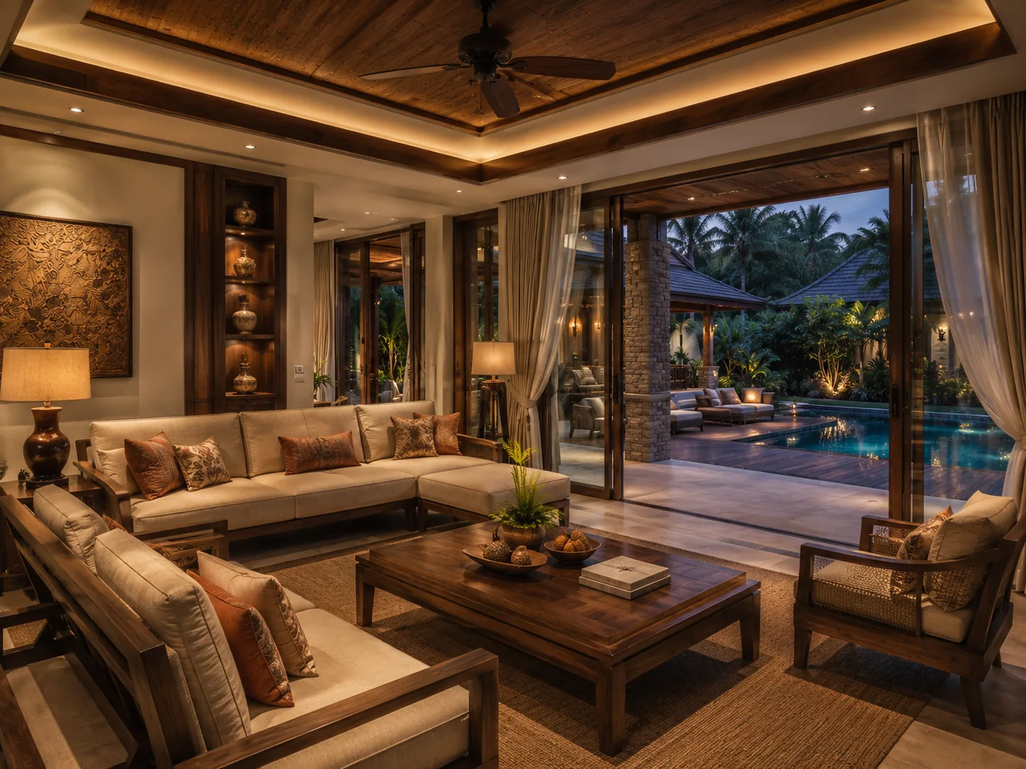 Two Bedroom Family Pool Villa living room